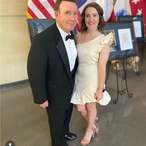 One shoulder cocktail dress